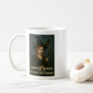 Ingwer mit ihren fliegenden Raccoons Kaffeetasse