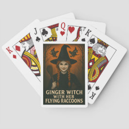 Ingwer mit ihren fliegenden Raccoons Spielkarten