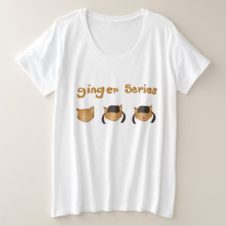 Ingwer-Serie Große Größe T-Shirt