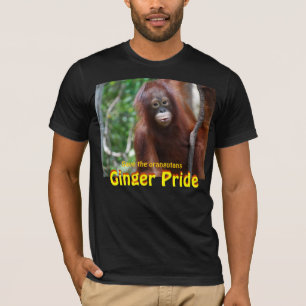 Ingwer-Stolz-Orang-Utan Tier-Art T-Shirt