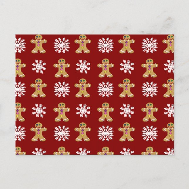 Ingwer und Schnee Postkarte (Vorderseite)