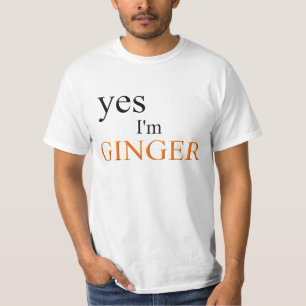 Ingwer und stolzes T-Shirt