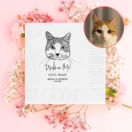 Ingwer White Cat Personalisiert Drinks Serviette