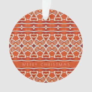 INGWERBROT Acryl-Kreisschmuck + Text Ornament