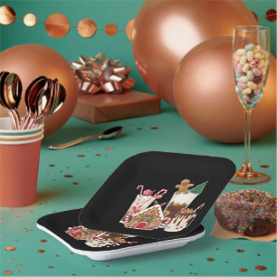 Ingwerbrot Weihnachten Kaffee Liebhaber Geschenk X Pappteller
