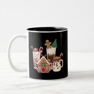 Ingwerbrot Weihnachten Kaffee Liebhaber Geschenk X Zweifarbige Tasse