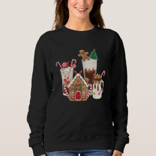 Ingwerbrot-Weihnachtskaffee-Liebhaber-Geschenk Xma Sweatshirt