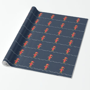 Ingwerbrot-Weihnachtsmann-Weihnachtspapier Geschenkpapier