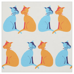 Ingwerkatze Stoff