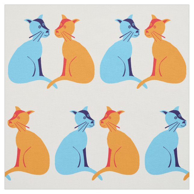 Ingwerkatze Stoff (Muster)