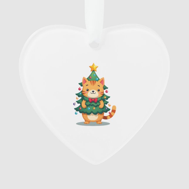 Ingwerkatze Weihnachtsbaum Süßes Xmas 2 Ornament (Vorderseite)