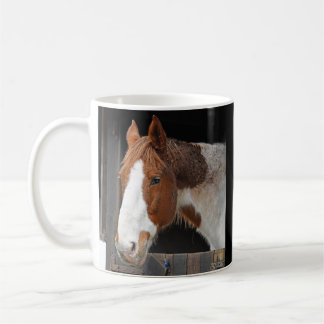 Ingwerpferd auf Bauernhof mit Name Kaffeetasse