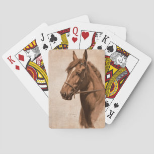 Ingwerpferd vom schwarzen Schönheits-Buch Spielkarten