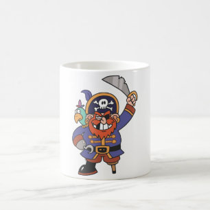Ingwerpirat mit Papageien Kaffeetasse