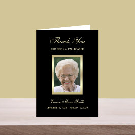 Inhaber Danke, Card mit Foto Dankeskarte