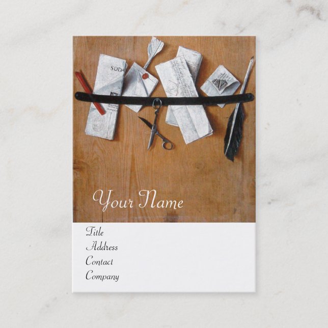 INHABER DES HOLZMONOGRAMM VISITENKARTE (Vorderseite)