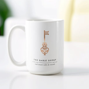 Inhaber eines Pen-Inhabers eines Realtor-Anwesens Kaffeetasse