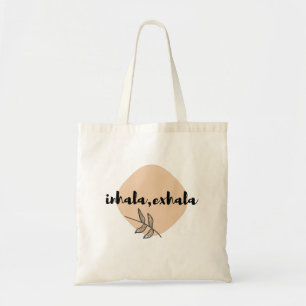 Inhala Exhala T-Shirt Yoga Geschenk Shirt Motivati Tragetasche