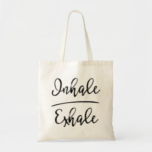 Inhalative Exhale Typografie Tragetasche