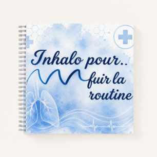 Inhalator, um der Routine zu entfliehen Notizbuch