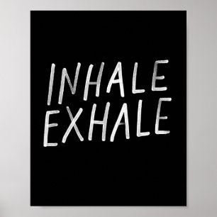 Inhale, exhale affiche de yoga