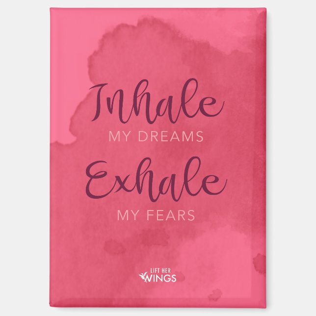 “Inhale My Dreams” — Magnet (Vorderseite)