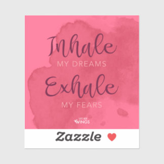 "Inhale My Dreams" — Sticker en vinyle