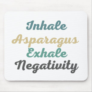 Inhalieren eines Asparagus Exhale Negativitätsmusk Mousepad