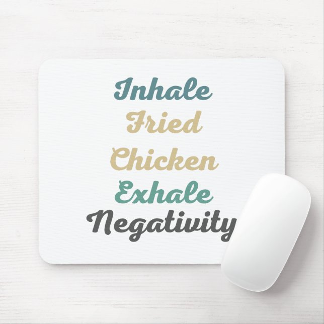 Inhalieren eines gefriergetrockneten Hühnerexhales Mousepad (Mit Mouse)