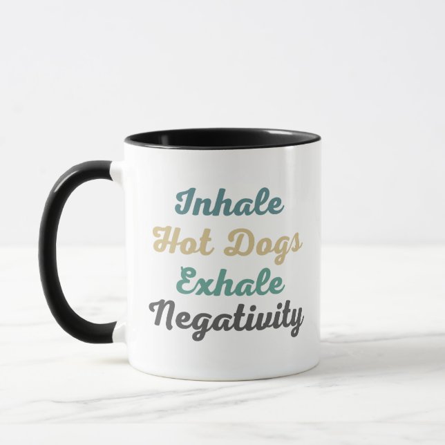 Inhalieren heiße Hunde Exhale Negativity Tasse n C (Links)