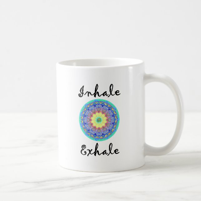 inhalieren Sie ausatmen Kaffeetasse (Rechts)