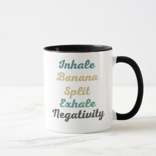 Inhalieren von Bananensplit Exhale Negativativativ Tasse