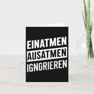 Inhalieren von Exhale Ignore - Wie überlebe ich Au Karte