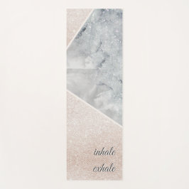 Inhalieren von Exhale Moderner Glitzer Sprinkle un Yogamatte