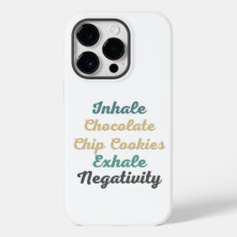 Inhalieren von Schokolade Chip Cookies Exhale Nega Case-Mate iPhone 14 Pro Hülle