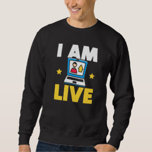Inhalts-Ersteller Social Media Influencer Vlogger Sweatshirt
