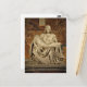 Inhaltsangabe Michelangelo's Piet? Petersdom  Postkarte (Vorderseite/Rückseite Beispiel)