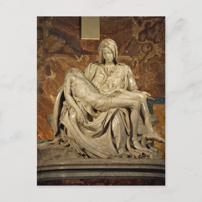 Inhaltsangabe Michelangelo's Piet? Petersdom  Postkarte (Vorderseite)