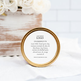 Inhaltsstoff-Etikett Runder Aufkleber