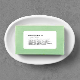 Inhaltsstoffe der vertikalen Linie listen Moderne Adressaufkleber