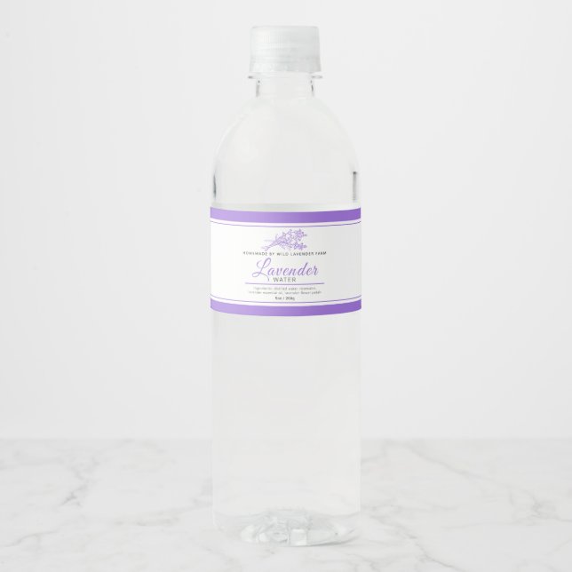 Inhaltsstoffe von Lavendelwasser (Vorderseite)