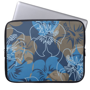 Iniki Point Hawaiian Hibiskus Neoprene Wetsuit Laptopschutzhülle