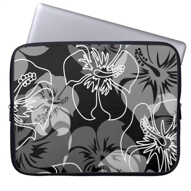 Iniki Point Hawaiian Hibiskus Neoprene Wetsuit Laptopschutzhülle (Vorderseite)