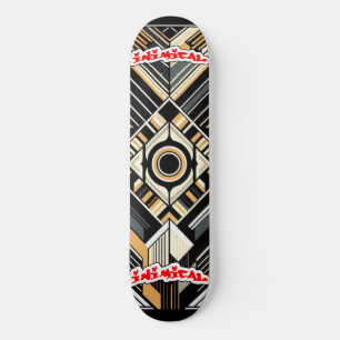 Inimical Art Deco Skateboard