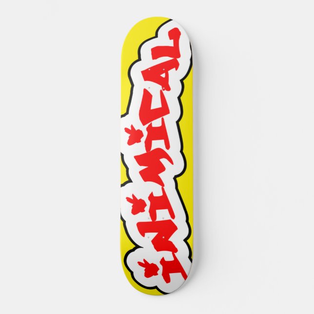 Inimical Backwoods Graffiti Skateboard (Vorderseite)