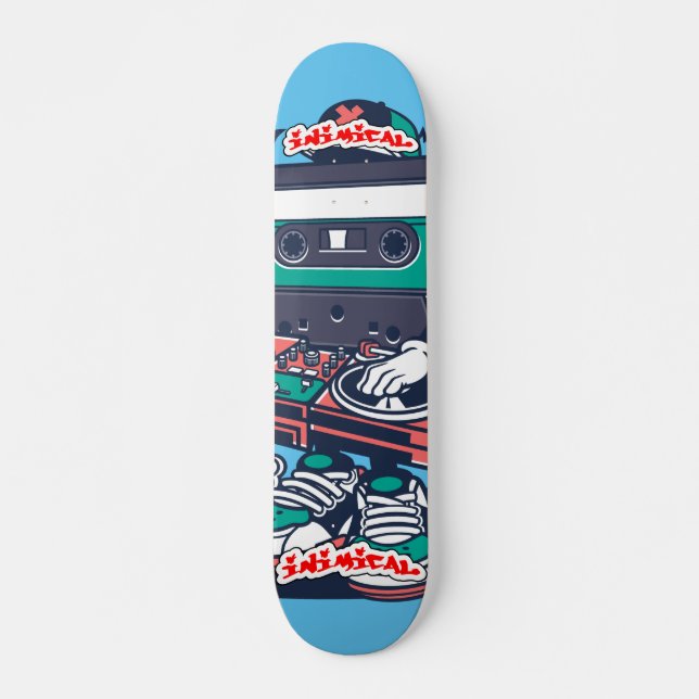 Inimical Cassette DJ Skateboard (Vorne)