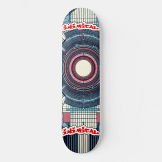 Inimical Futuristic Minamilst Japanisch Abstrakt Skateboard
