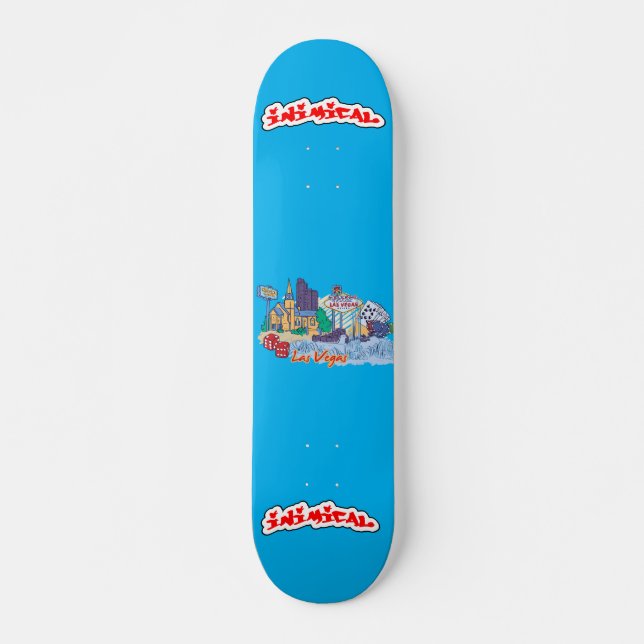 Inimical Las Vegas Deck  Skateboard (Vorne)