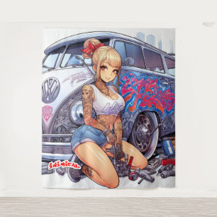 Inimical Lisa Wandteppich