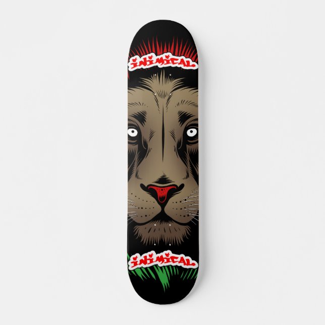 Inimical Reggae Lion Skateboard (Vorne)